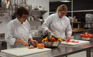 Chefs prep Okanagan produce in the Watermark Beach Resort Kitchens