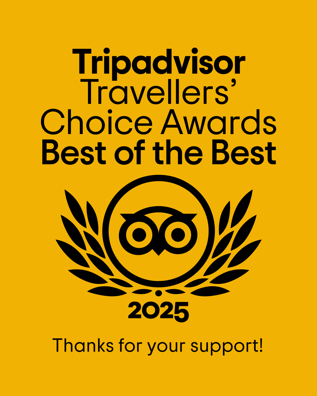 Watermark received the Tripadvisor Best of the best Hotel award in 2025. Ranking at no 11 in Canada.