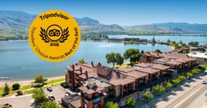 2025 Best of the best hotel award - Osoyoos Hotel, Watermark Beach Resort receive Tripadvisor's Traveller's choice award