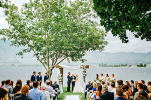 Beach Wedding in Osoyoos BC at Watermark Beach Resort