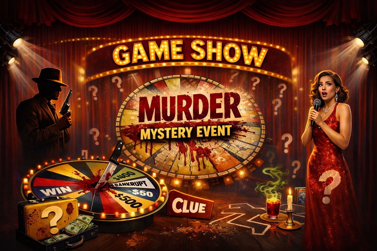 Themed Foodie Dinner Murder Mystery Event - A Game Show