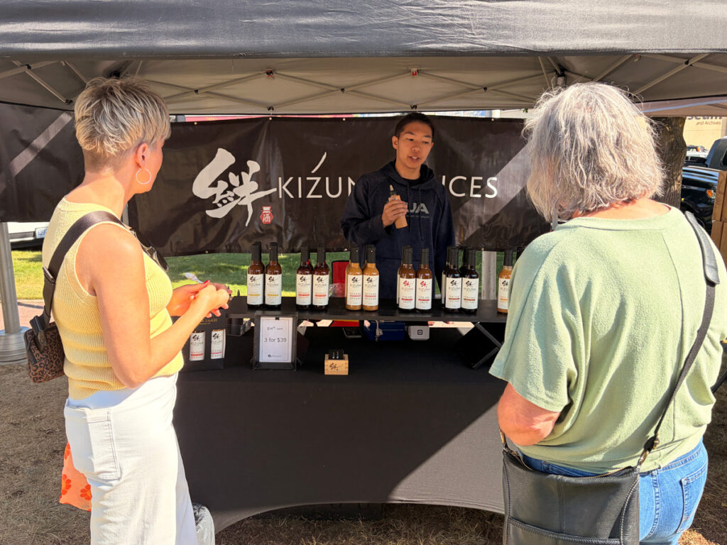 Kizuna's Sauces at the Osoyoos Farmer's Market